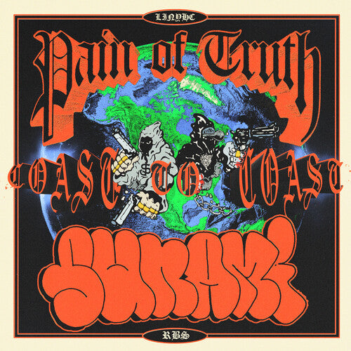 Pain of Truth - Coast to Coast - Half Doublemint Green/Half Blue LP (Explicit Lyrics, Colored Vinyl, Green, Blue) (Preorder: Ships June 20, 2025) ; VINYLGLOB