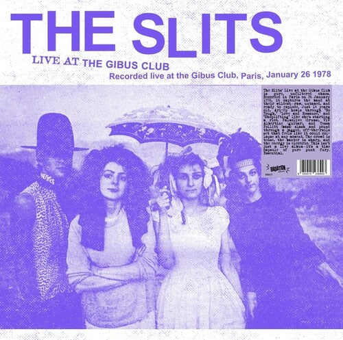 The Slits - Live At The Gibus Club LP (Colored Vinyl) (Preorder: Ships June 06, 2025) ; VINYLGLOB
