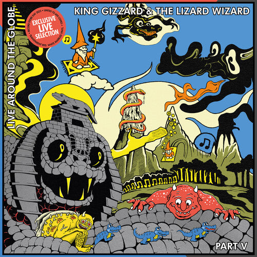 King Gizzard and the Lizard Wizard - Live Around The Globe: Part V LP (Colored Vinyl) (Preorder: Ships July 11, 2025) ; VINYLGLOB