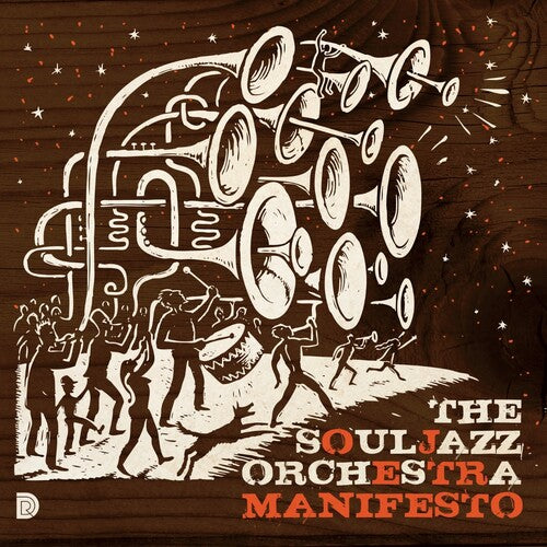 The Souljazz Orchestra - Manifesto LP (Limited Edition, Colored Vinyl, Orange) (Preorder: Ships July 11, 2025) ; VINYLGLOB