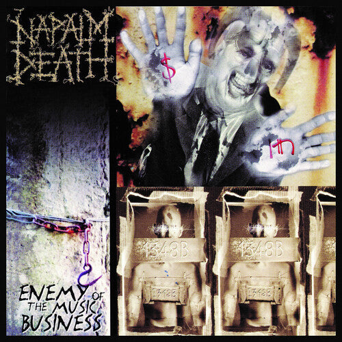 Napalm Death - Enemy Of The Music Business LP (Colored Vinyl, Yellow, Reissue) (Preorder: Ships July 11, 2025) ; VINYLGLOB
