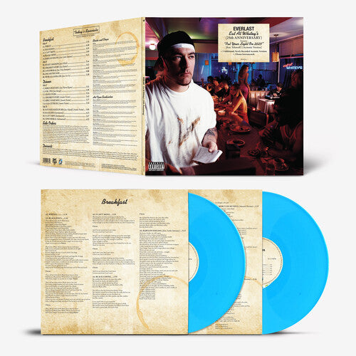Everlast - Eat at Whitey's 2LP (25th Anniversary Edition, Blue Colored Vinyl, Bonus Tracks, 140 Gram Vinyl) (Preorder: Ships November 21, 2025) ; VINYLGLOB