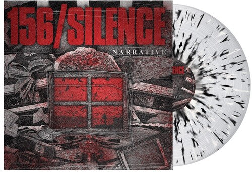 156/Silence - Narrative - Clear with Black & Bone Splatter LP (Colored Vinyl, Clear Vinyl, Black, White) [Vinyl]