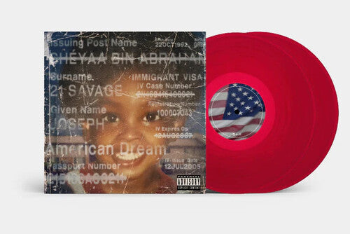 21 Savage - American Dream 2LP (Red Colored Vinyl) [Vinyl]