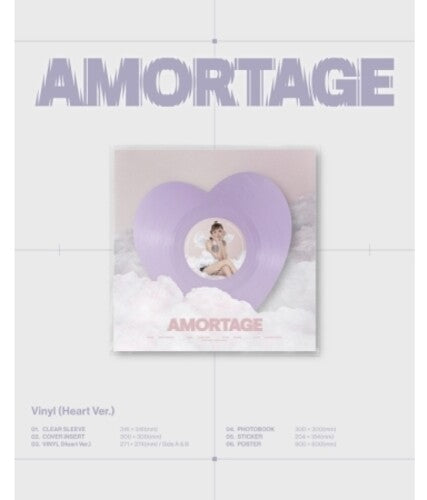 Jisoo - Amortage - Heart Version - incl. Photobook, Sticker + Poster LP (Asia - Import, Photo Book, Poster, Sticker)  (Preorder: Ships June 06, 2025) ; VINYLGLOB