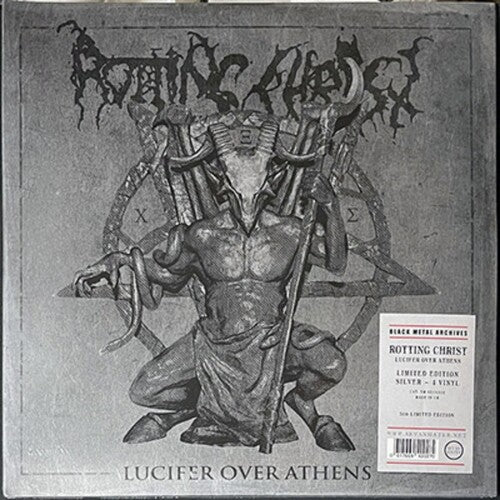 Rotting Christ - Lucifer Over Athens 4LP (Colored Vinyl, Silver, Gatefold Lp Jacket, Oversize Item Split)  (Preorder: Ships July 11, 2025) ; VINYLGLOB