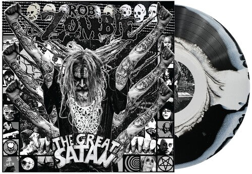 Rob Zombie - The Great Satan LP (Indie Exclusive, Black & White Colored Vinyl) (Preorder: Ships February 27, 2026) ; VINYLGLOB