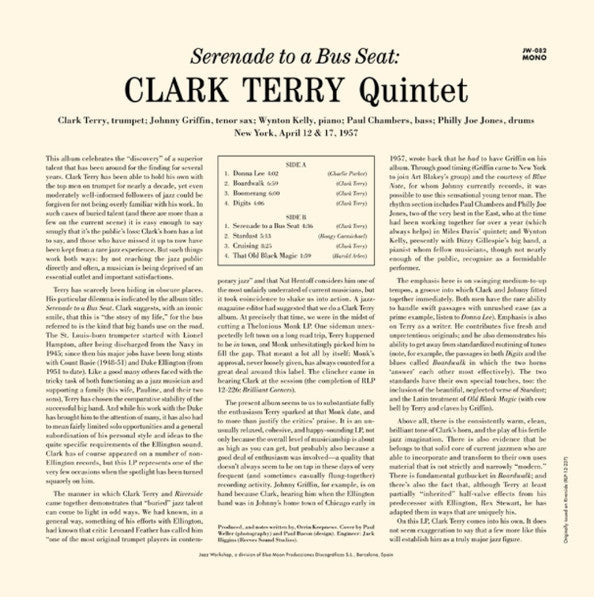 Clark Terry Quintet - Serenade To A Bus Seat LP (180g, Limited Edition, Remastered, Mono, Jazz Workshop) [Vinyl]