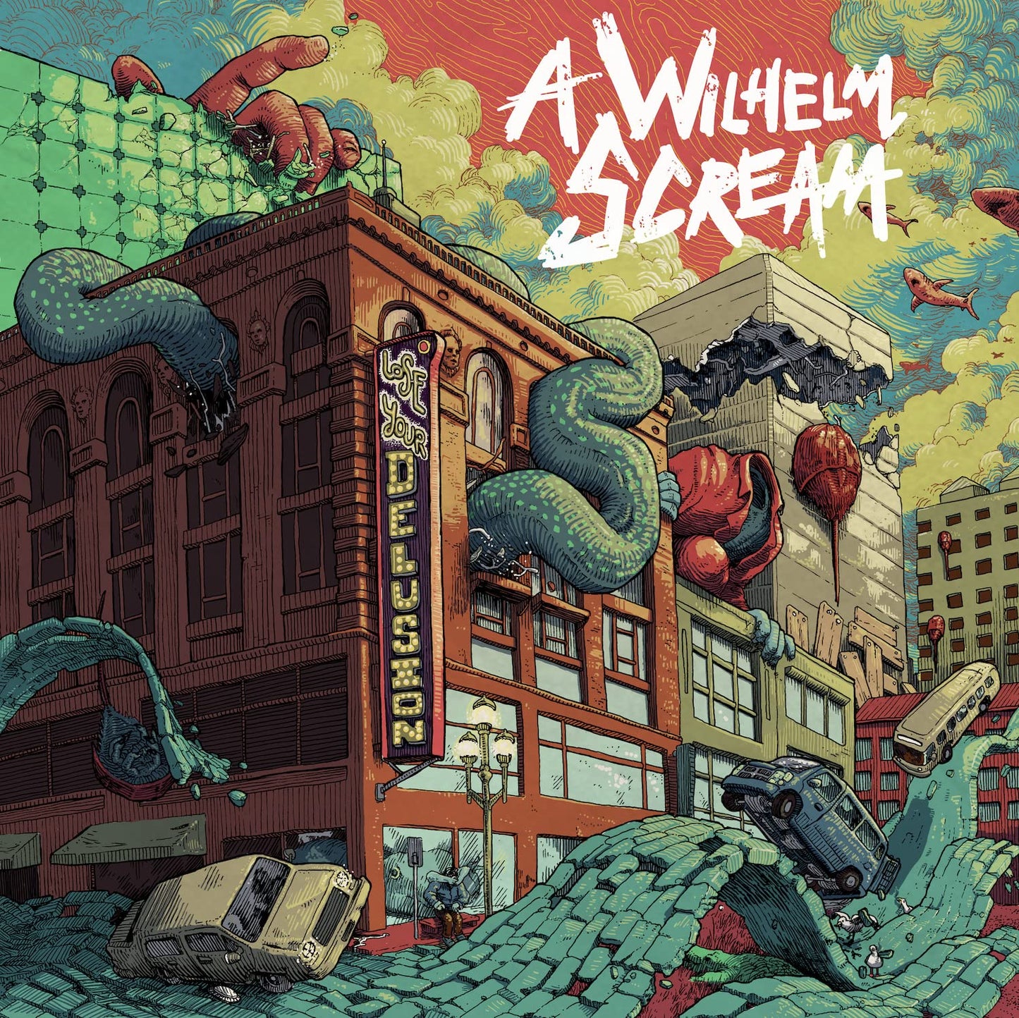 A Wilhelm Scream – Lose Your Delusion LP (Red & Black Vinyl, Gatefold) [Vinyl]